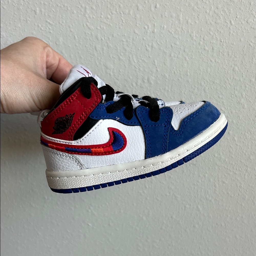 Nike Air Jordan Mid SE Rush Blue University TD Sneakers BQ6933-146 Size 6C Shoes